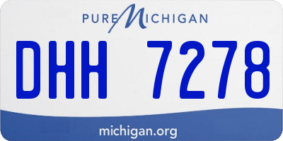 MI license plate DHH7278