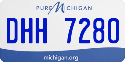 MI license plate DHH7280
