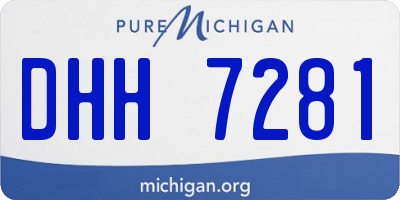 MI license plate DHH7281