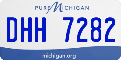 MI license plate DHH7282
