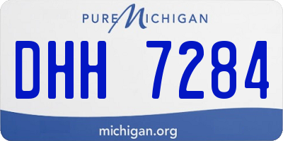 MI license plate DHH7284