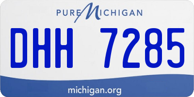 MI license plate DHH7285