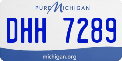 MI license plate DHH7289