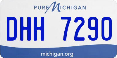 MI license plate DHH7290