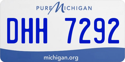 MI license plate DHH7292