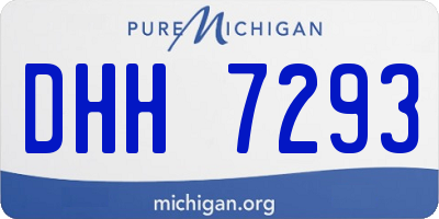 MI license plate DHH7293