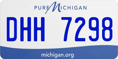 MI license plate DHH7298