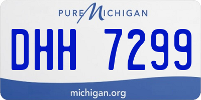 MI license plate DHH7299