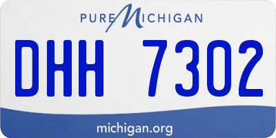 MI license plate DHH7302
