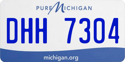 MI license plate DHH7304