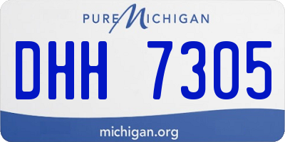 MI license plate DHH7305