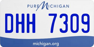 MI license plate DHH7309