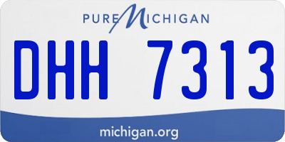 MI license plate DHH7313