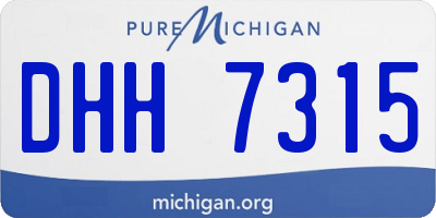 MI license plate DHH7315