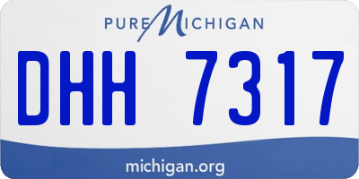MI license plate DHH7317