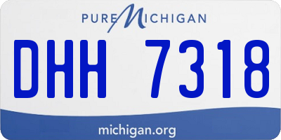 MI license plate DHH7318