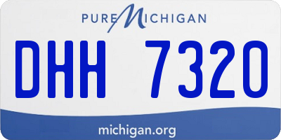 MI license plate DHH7320
