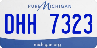 MI license plate DHH7323