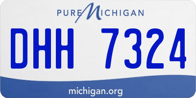 MI license plate DHH7324