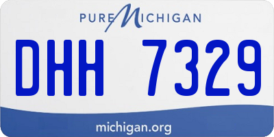 MI license plate DHH7329