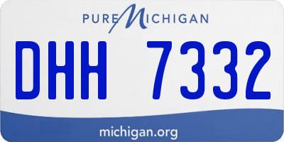 MI license plate DHH7332