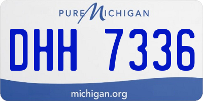 MI license plate DHH7336