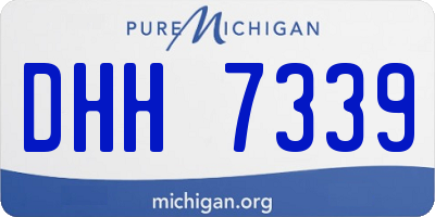 MI license plate DHH7339