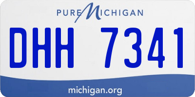 MI license plate DHH7341