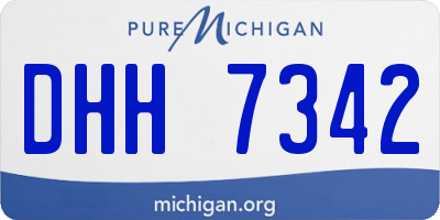 MI license plate DHH7342