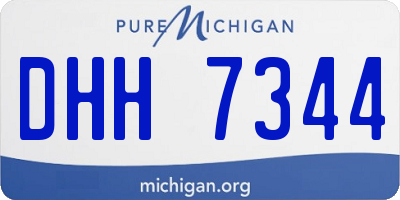 MI license plate DHH7344