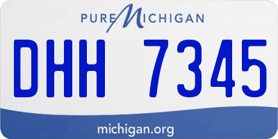 MI license plate DHH7345