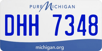 MI license plate DHH7348