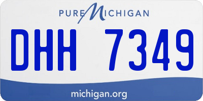 MI license plate DHH7349
