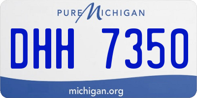 MI license plate DHH7350
