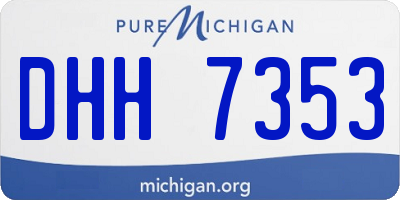 MI license plate DHH7353