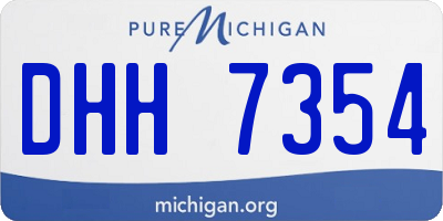 MI license plate DHH7354