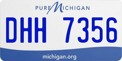 MI license plate DHH7356