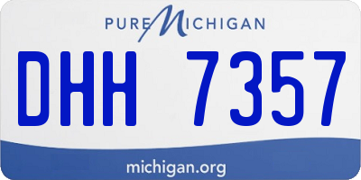 MI license plate DHH7357