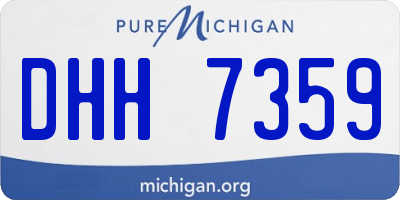 MI license plate DHH7359