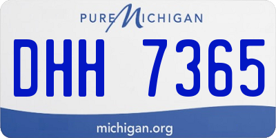 MI license plate DHH7365