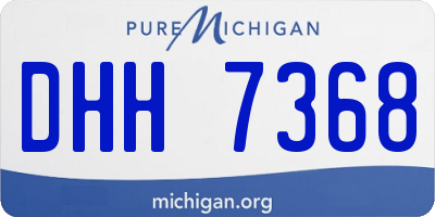 MI license plate DHH7368