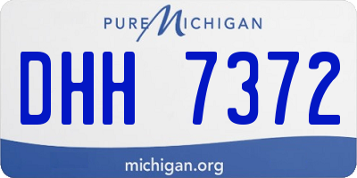 MI license plate DHH7372