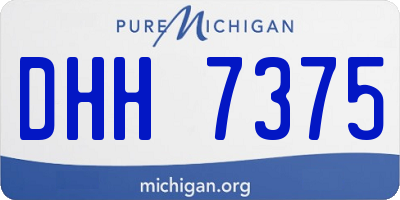 MI license plate DHH7375