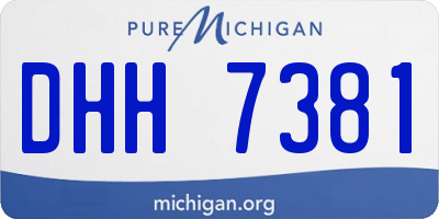 MI license plate DHH7381
