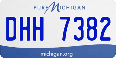 MI license plate DHH7382