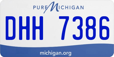 MI license plate DHH7386