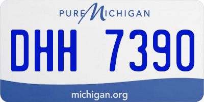 MI license plate DHH7390