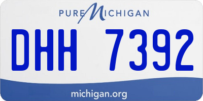 MI license plate DHH7392