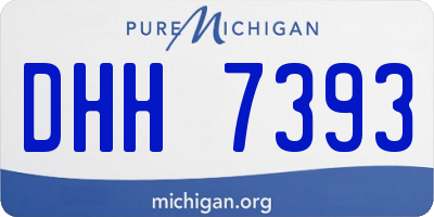 MI license plate DHH7393