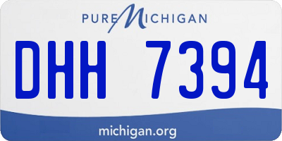 MI license plate DHH7394
